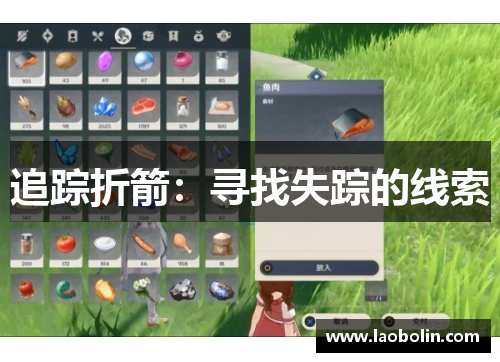 追踪折箭：寻找失踪的线索